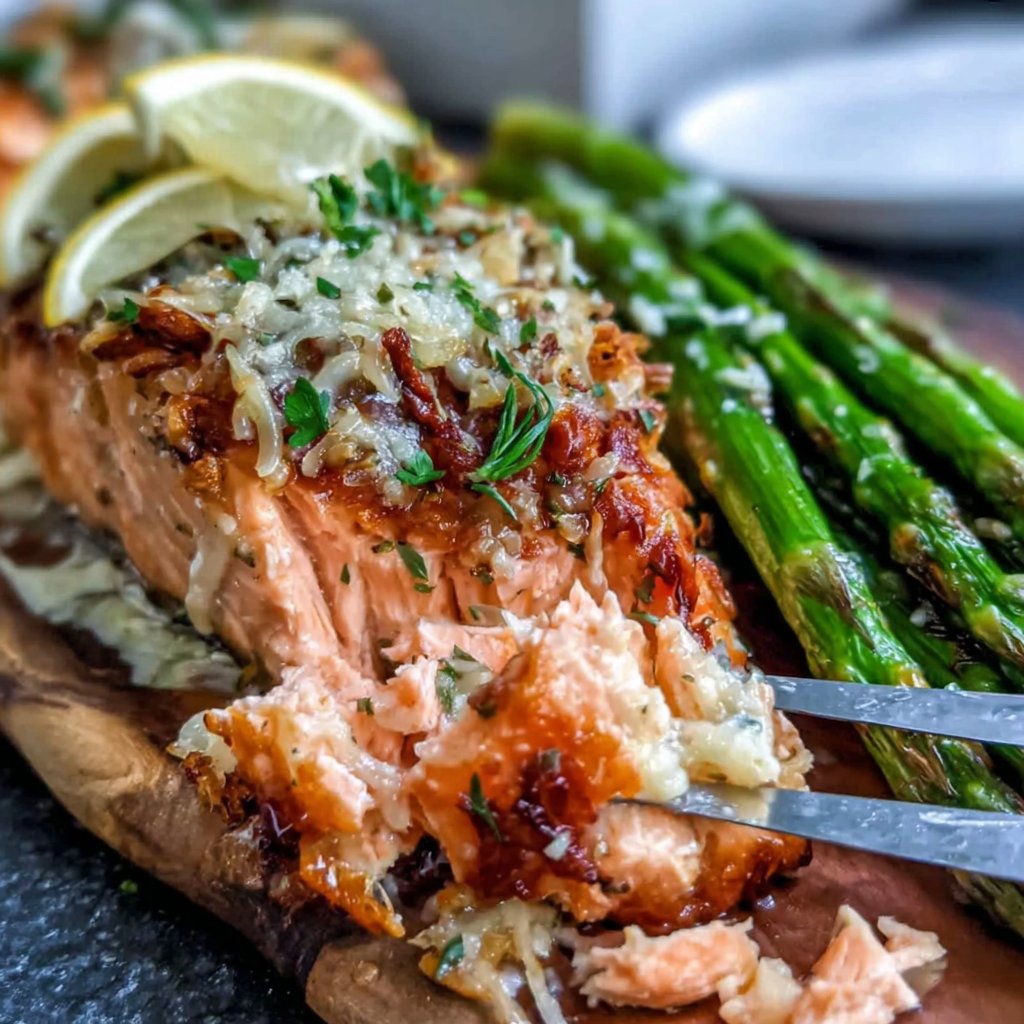 Baked Salmon with Asparagus