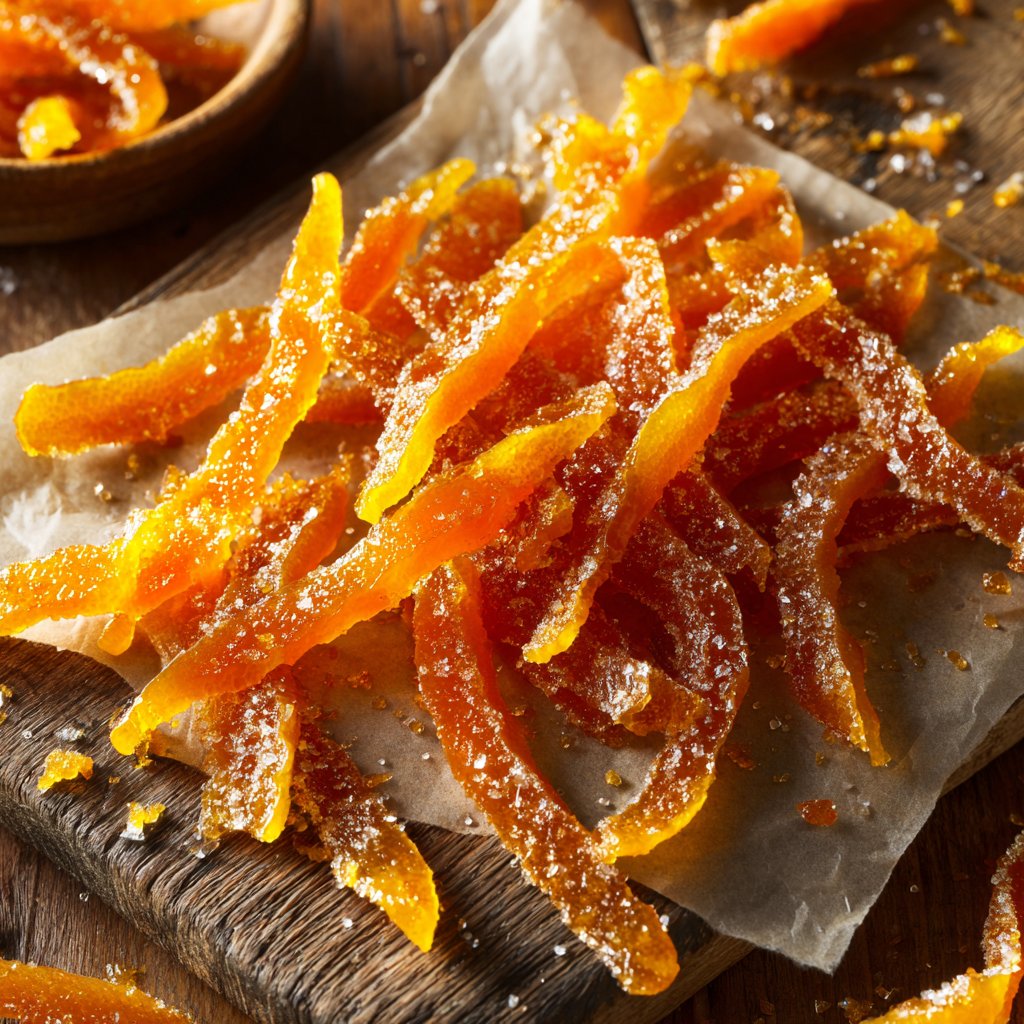 Candied Orange Peel Sugar Crystals