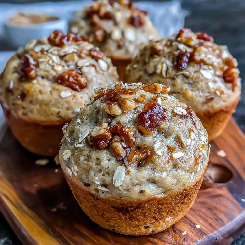 Protein Banana Oat Muffins