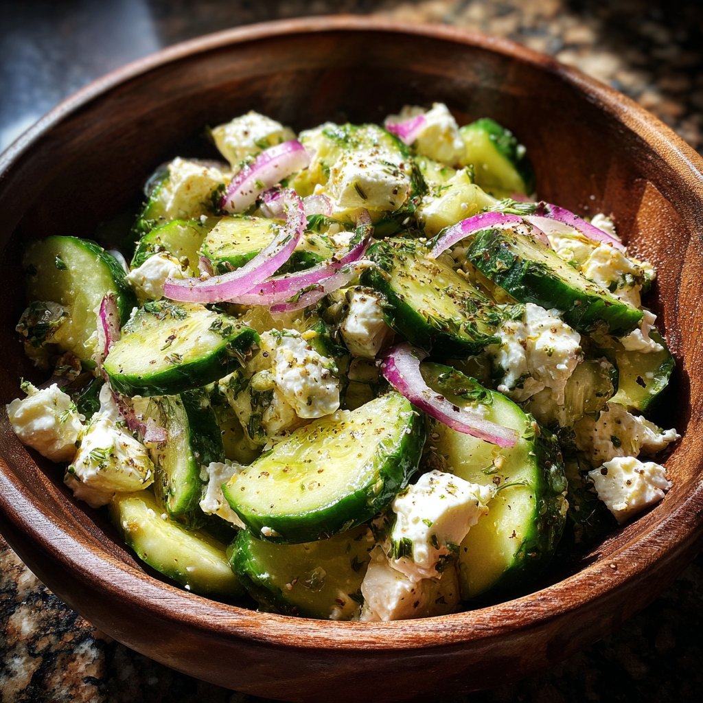 Summer Cucumber Feta Toss