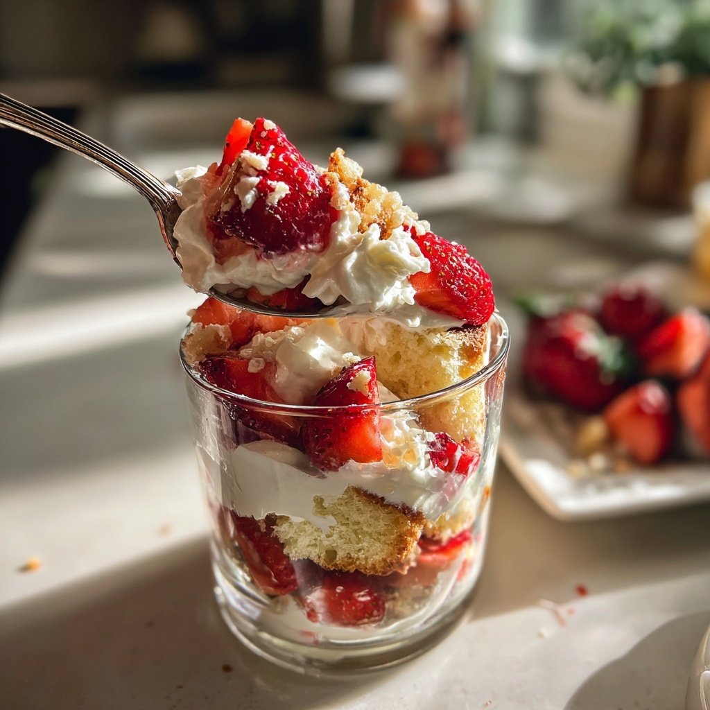Easy Strawberry Shortcake Parfaits