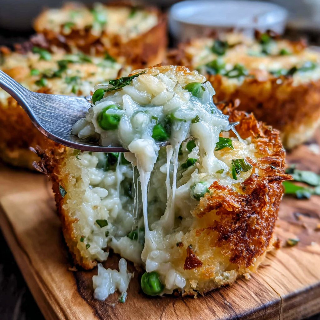 Spring Pea Risotto Bake