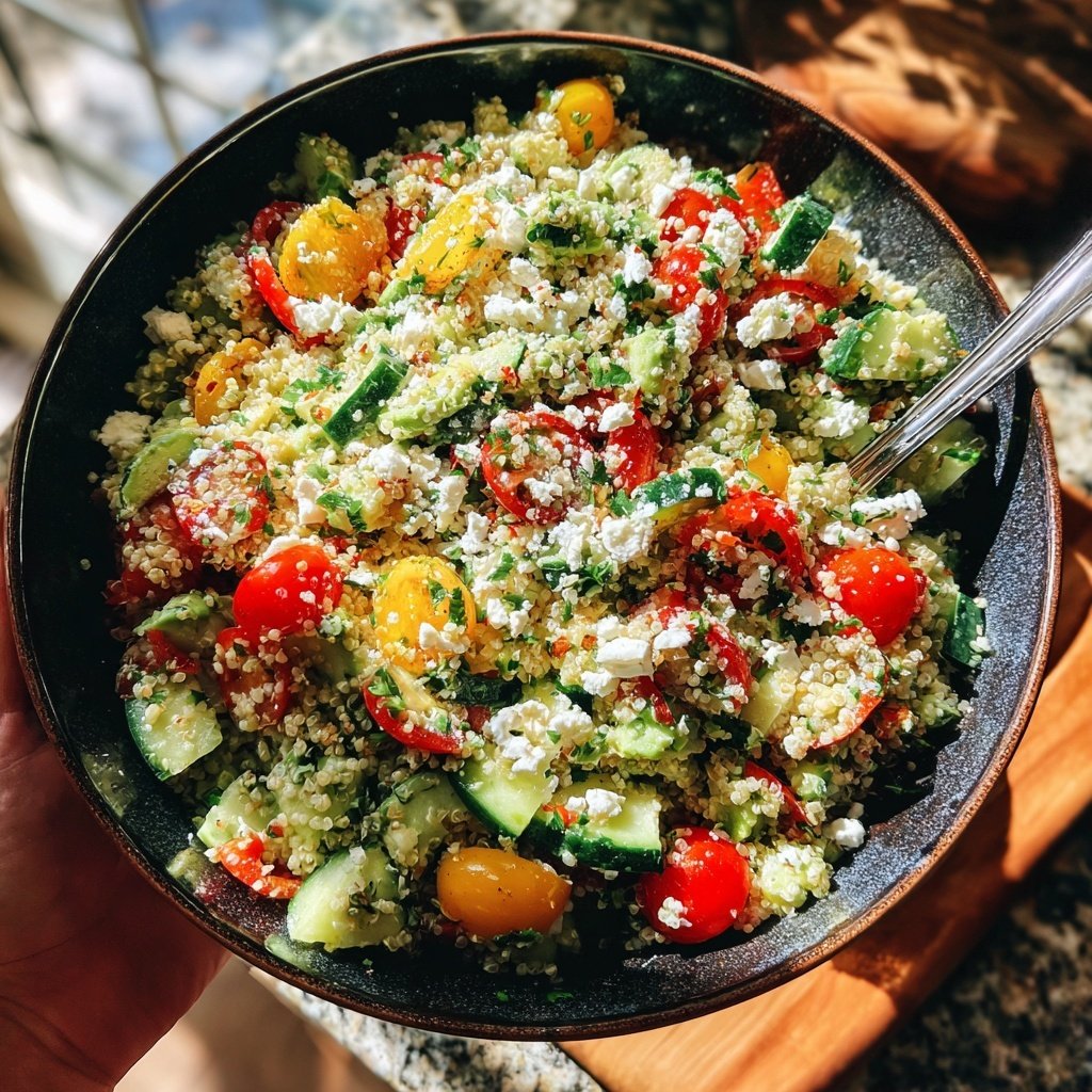 Healthy Avocado Quinoa Salad