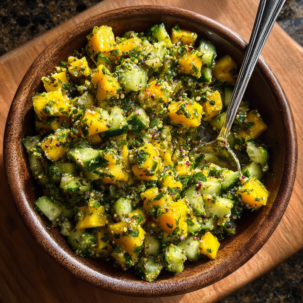 Cucumber and Mango Salsa Verde