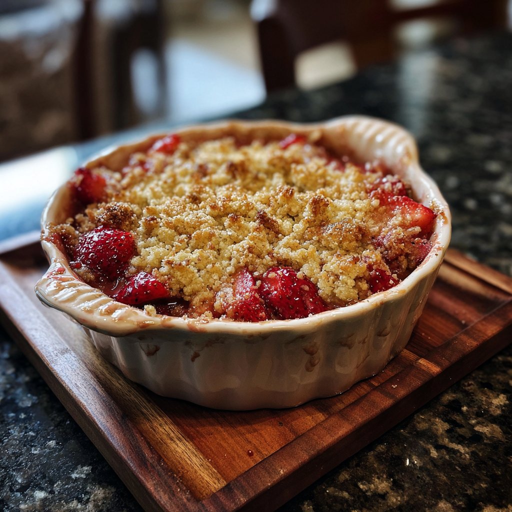 Grandma’s Strawberry Rhubarb Crumble