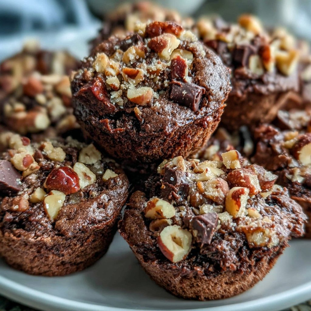 Chocolate Hazelnut Brownie Bites