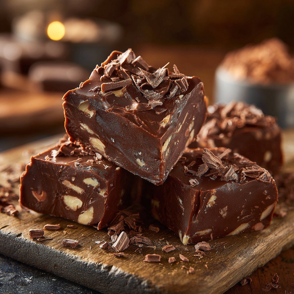 Dark Chocolate Almond Fudge